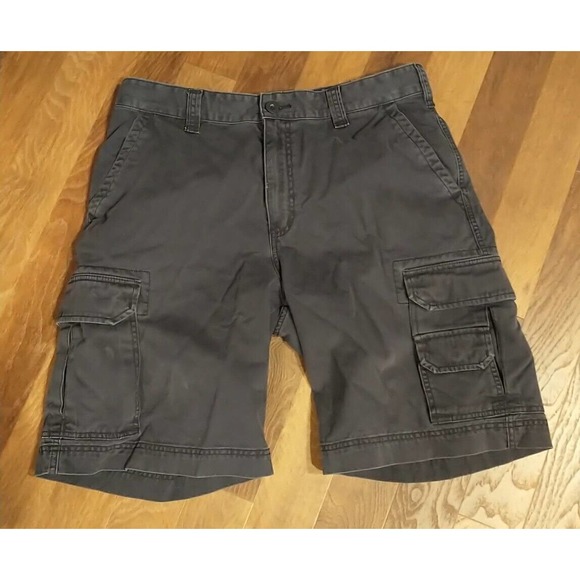Merona Shorts Merona Mens Cargo Shorts Black Size 36 Inch Inseam Actual Waist 35 Inch Poshmark
